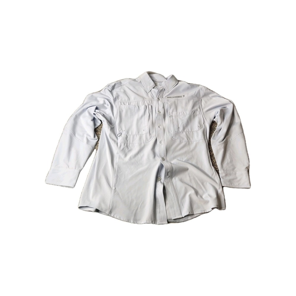 Reel Legends Triumph Vented  Long Sleeve‎ Shirt Men's Medium